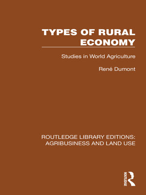 cover image of Types of Rural Economy